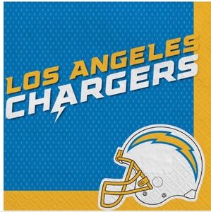 🆕 1 pack of Los Angeles Chargers Lunch Napkins 36ct